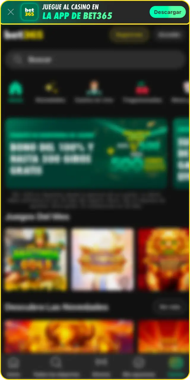 Descarga el archivo oficial completando el proceso del APK de Bet365 para Android.