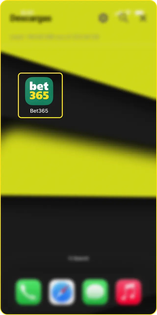 Inicia la reproducción de contenidos al acceder a Bet365 en iOS desde Perú.