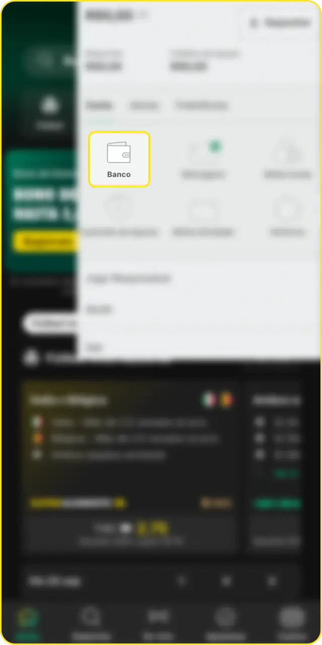 Efectúa tu primer depósito al finalizar el registro en la App Móvil Bet365.
