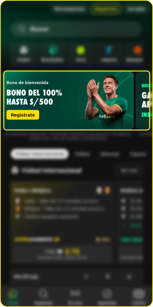 Ingresa a la sección de promociones para saber cómo reclamar un bono en Bet365.