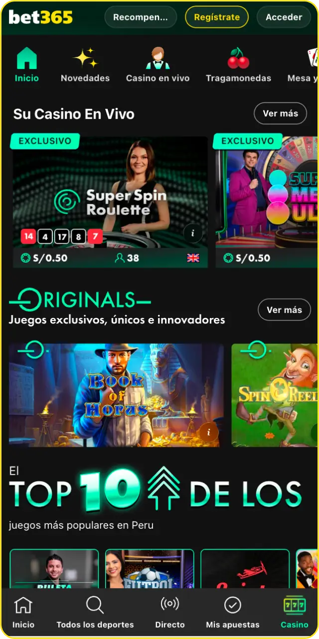 Elija una mesa y realice sus apuestas para disfrutar de la experiencia al empezar a jugar casino en vivo en Bet365.