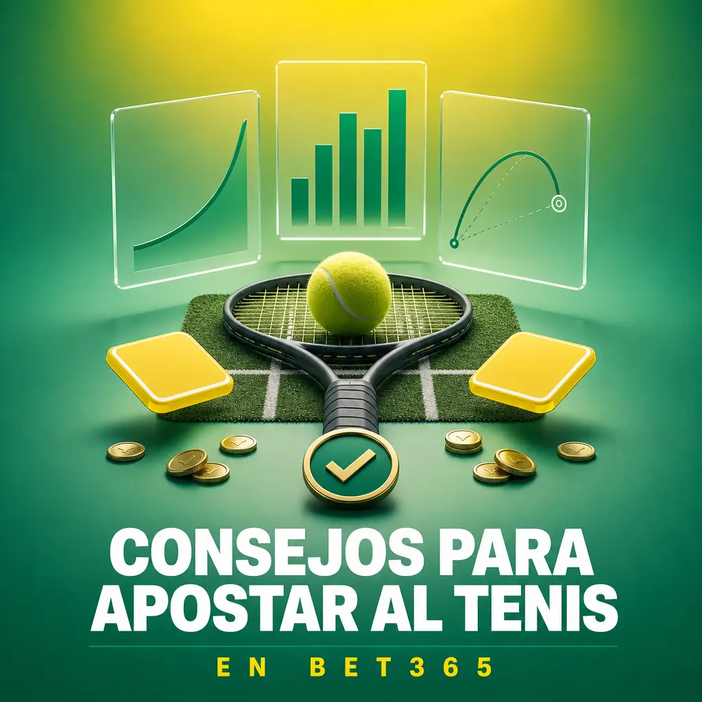 Consejos para apostar al tenis en Bet365: revisa estadísticas, forma reciente, superficie de cancha y gestiona tu presupuesto.